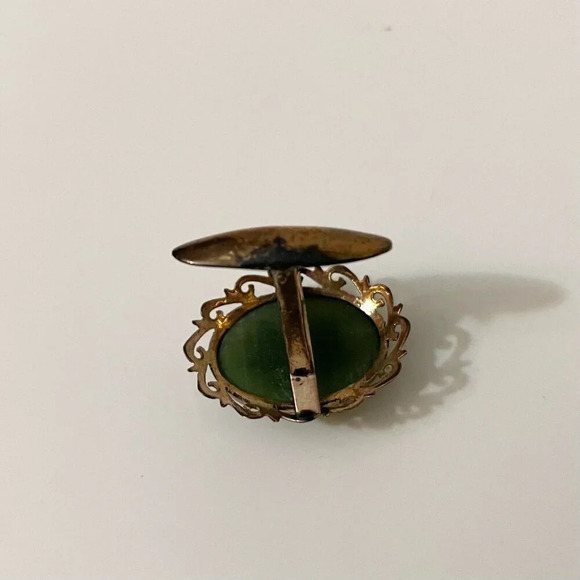 Vintage Cuff Links and Tie Tack with  Chain - Picture 7 of 14